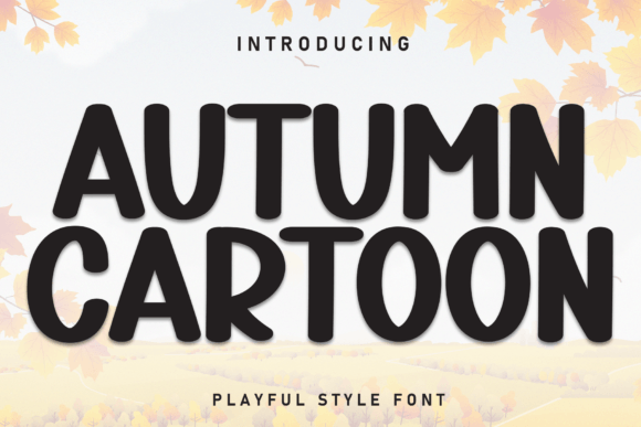Autumn Cartoon Font for Handmade Creations
