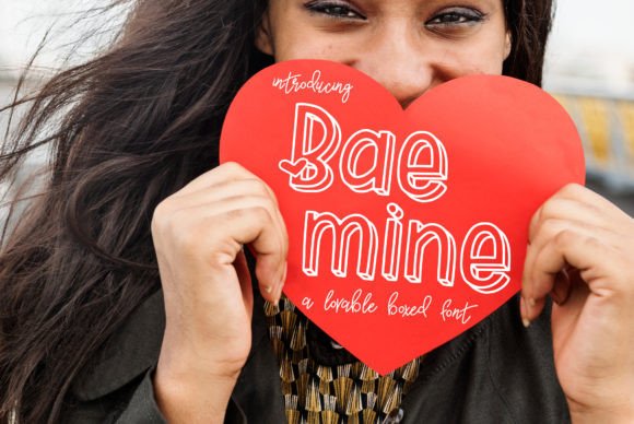Bae Mine: A Playful Display Font for Heartwarming Designs