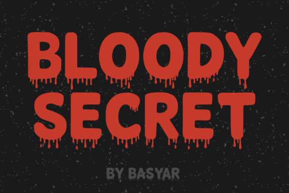 Bloody Secret: A Typography Journey into Horror and Mystery