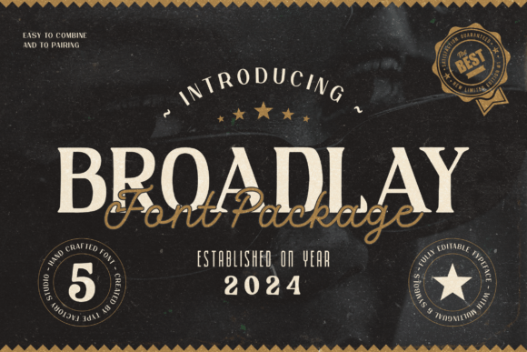 Broadlay Vintage Font for Editorial Design