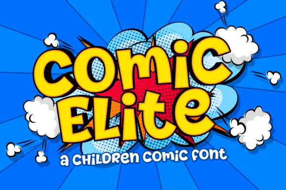 Comic Elite: A Playful Font for Editorial Design