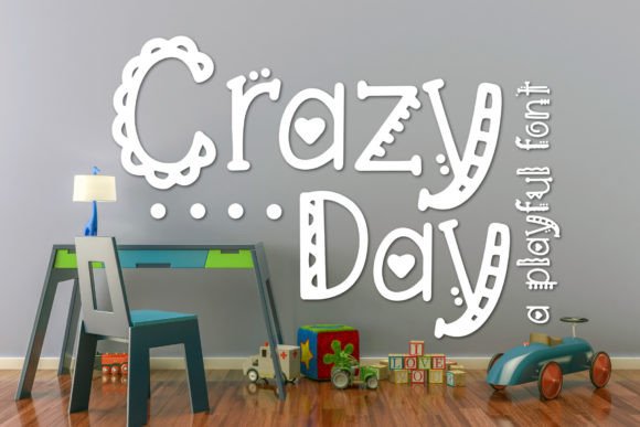 Crazy Day Font for Whimsical Craft Projects