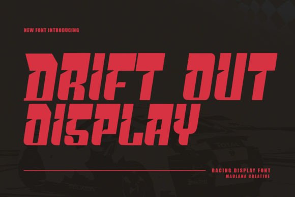 Drift Out: A Bold Display Font for High-Impact Campaigns