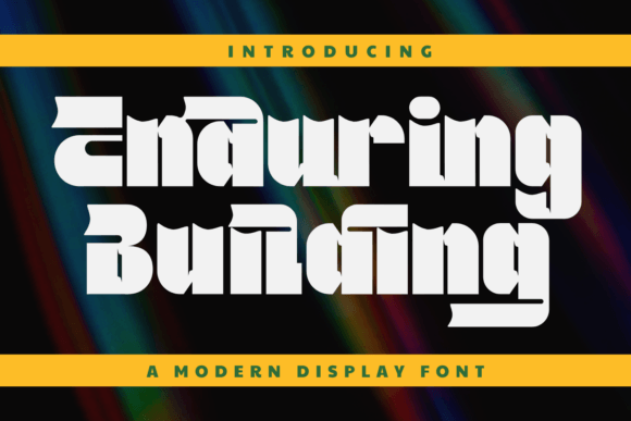 Enduring Building Font for Editorial Design