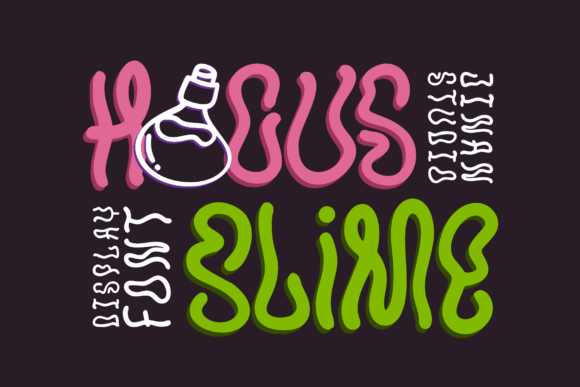 Hocus Slime: A Playful Typeface for Spooky Designs