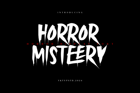 Horror Misteery Font for Business Branding
