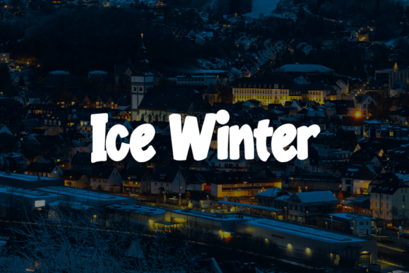 Ice Winter Font for a Cozy Brand Upgrade