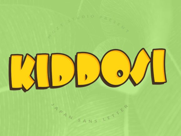 Kiddosi: A Delightful Display Font for Editorial Design