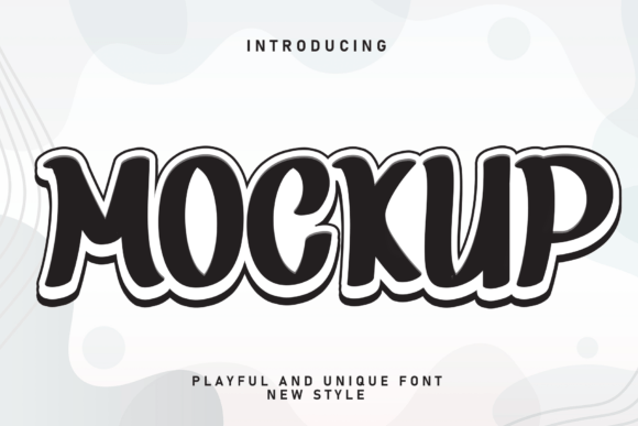 Mockup Display Font for Handmade Creations
