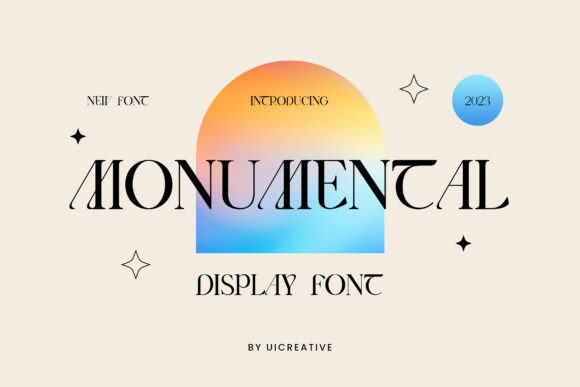 Monumental: A Timeless Display Font for Editorial Design