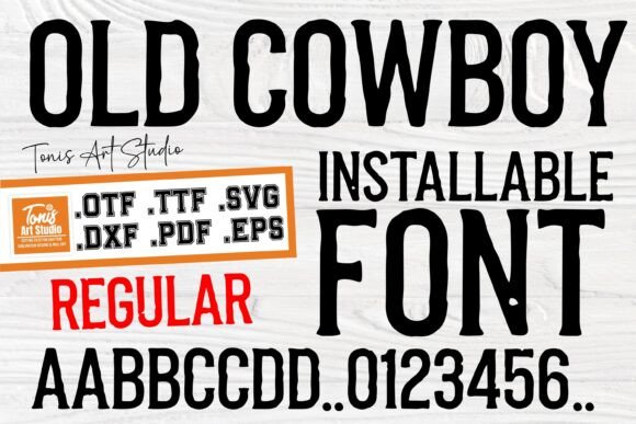 Old Cowboy Regular for Web Design Projects