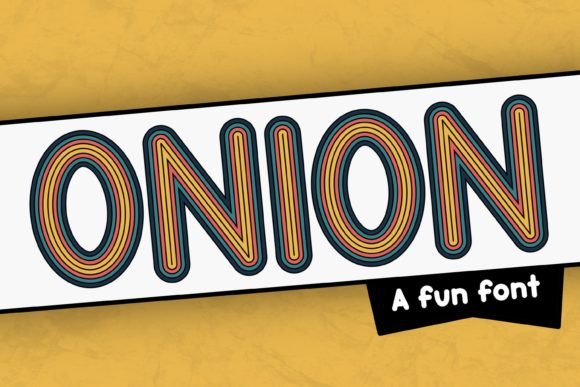 Onion Font for Editorial Design and Content Creation