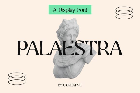Palaestra: A Modern Display Font for Elegant Branding