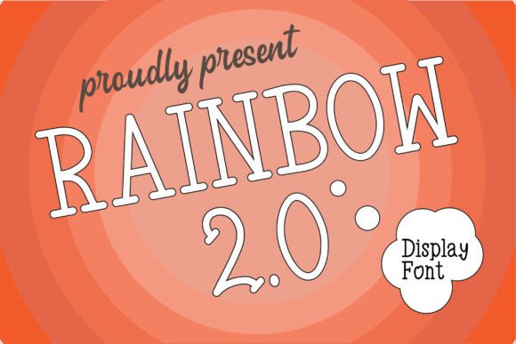 Rainbow 2.0 Display Font for Web Design