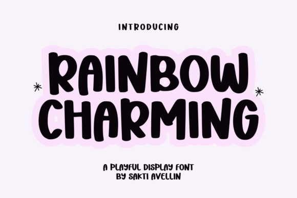 Rainbow Charming: A Vibrant Display Font for Digital Creativity