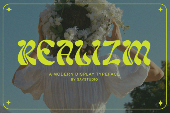 Realizm: A Psychedelic Display Font for Modern Web Design