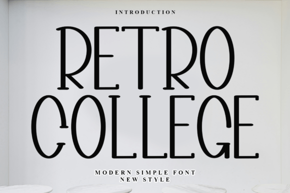 Retro College Font for Editorial Design