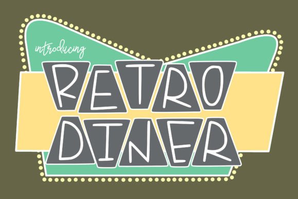 Retro Diner Font for Vintage-Inspired Editorial Design