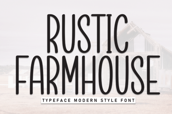 Rustic Farmhouse Font for Editorial Design