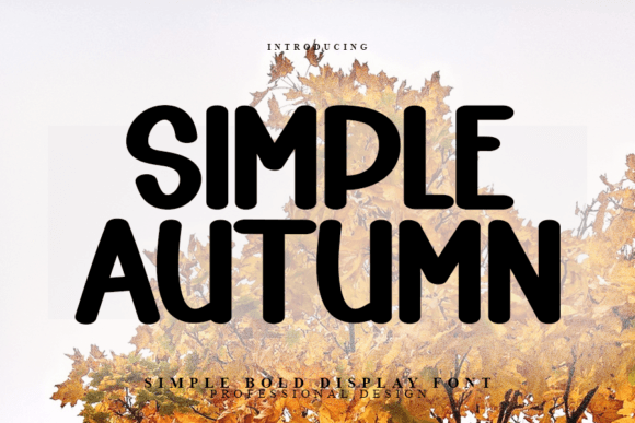 Simple Autumn: A Modern Display Font for Web Design