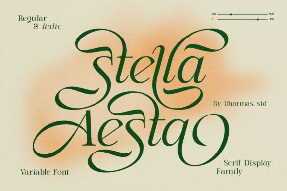 Stella Aesta: A Delicate Display Font for Web Design