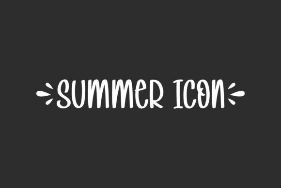 Summer Icon Font for Digital Branding and Web Design