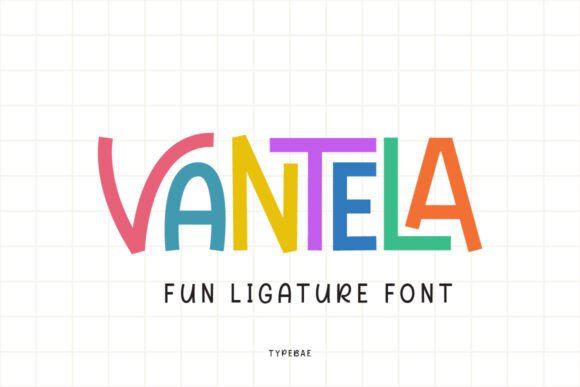 Vantela: A Playful Display Font for Craft Creations