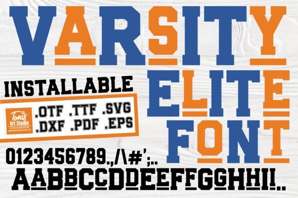 Varsity Elite: A Bold Display Font for Editorial Design